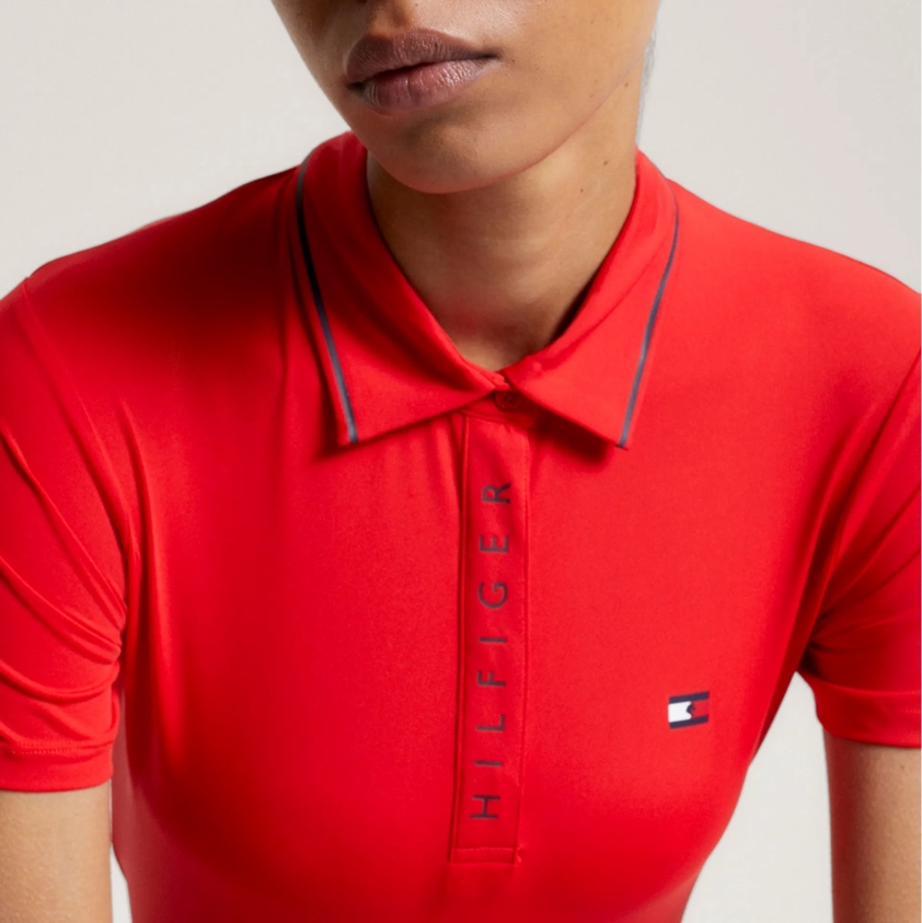 Fierce Red Tommy Harlem Polo Shirt