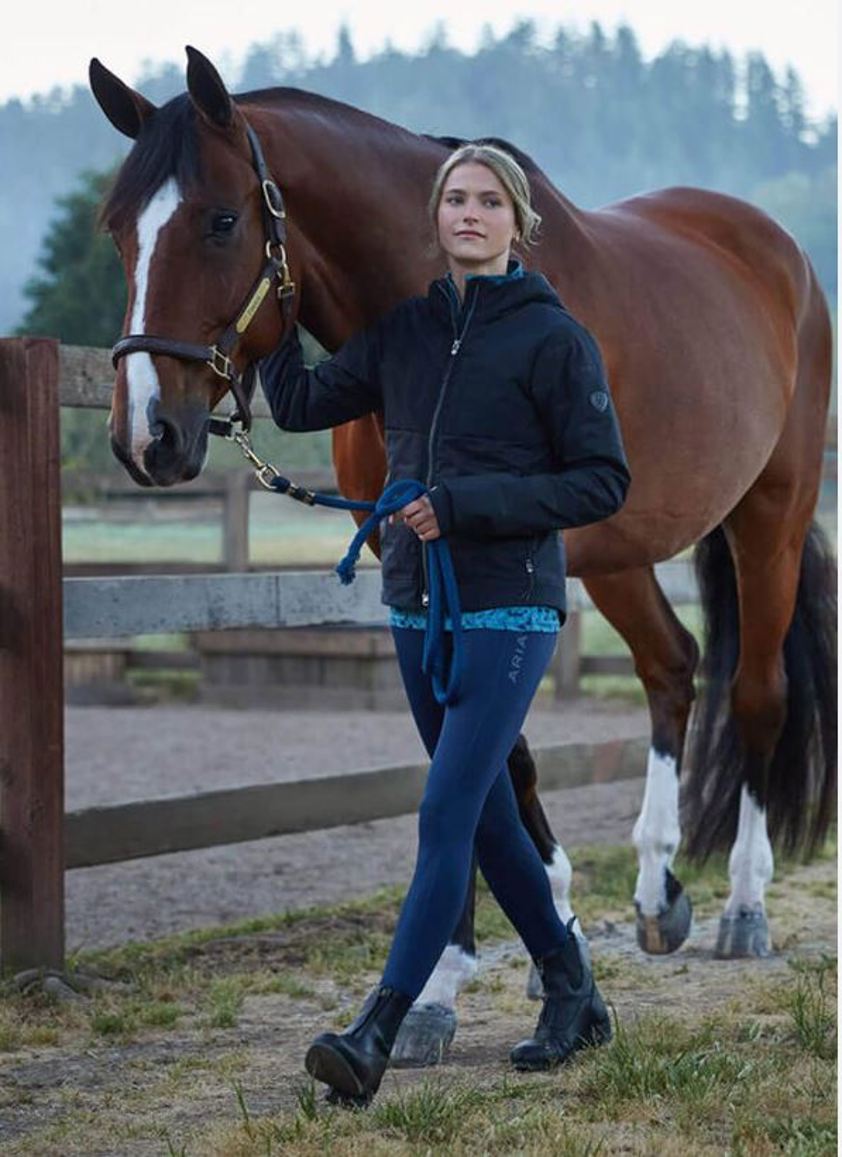 Navy Ariat Avail 2.0 Half Grip Riding Tights