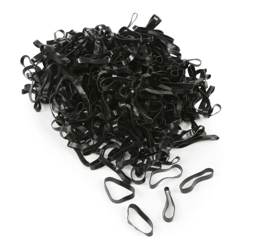Black/Silicone STS Plaiting Bands