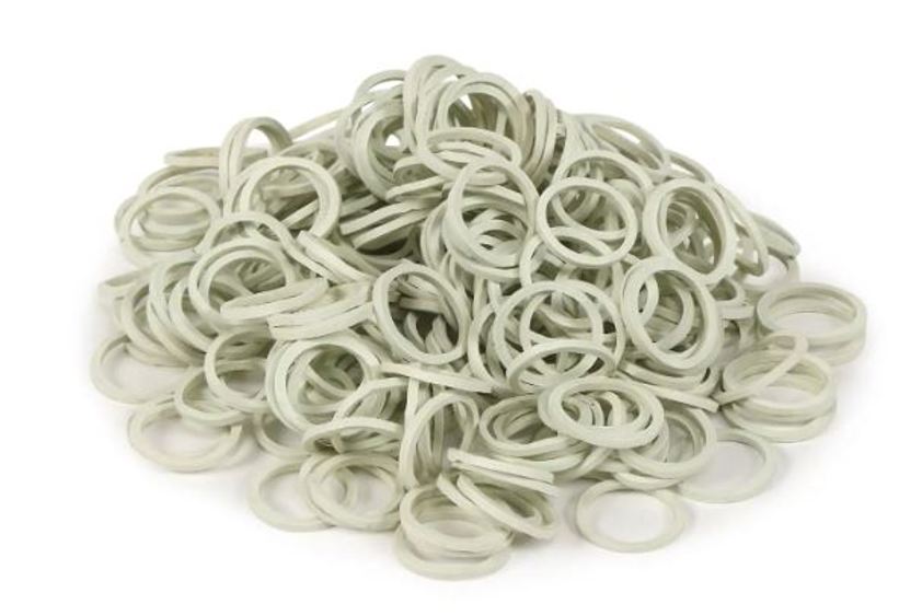 White STS Plaiting Bands