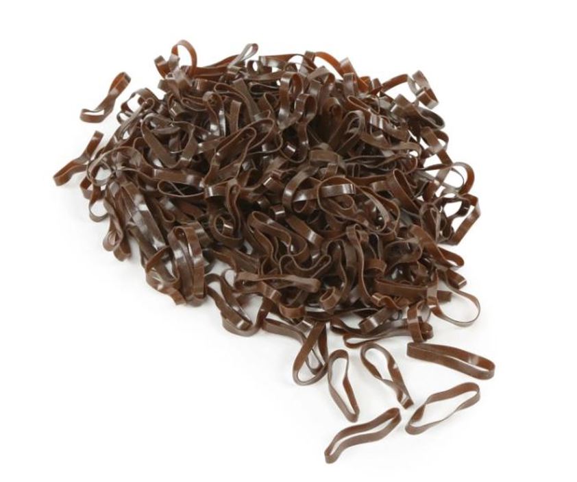 Brown/Silicone STS Plaiting Bands
