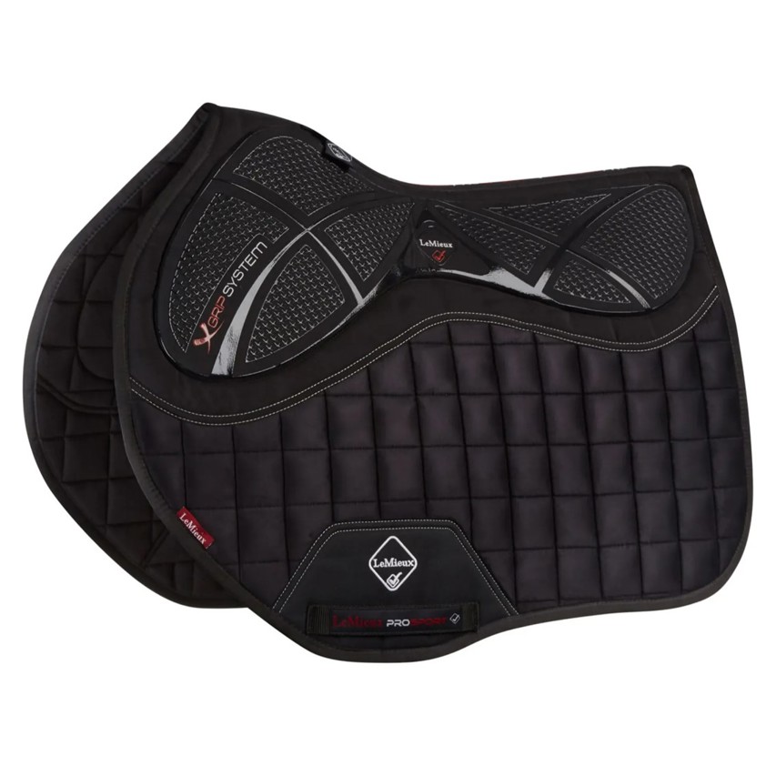 Black LeMieux X-Grip Silicone EuroJump Saddlecloth