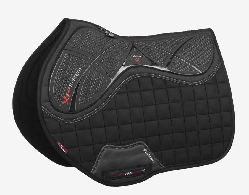 Black LeMieux X-Grip Silicone EuroJump Saddlecloth