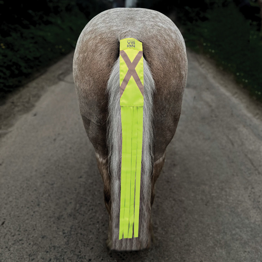 Yellow Equetech Hi-Vis Tail Tassels