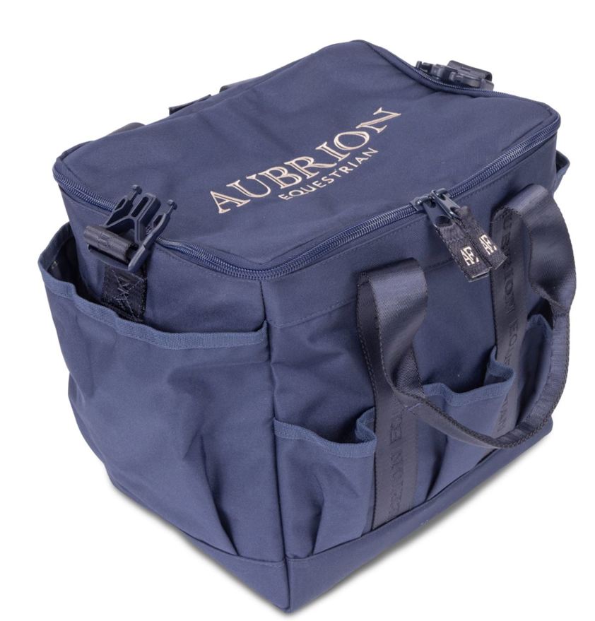 Navy Aubrion Equestrian Large Grooming Kit Bag