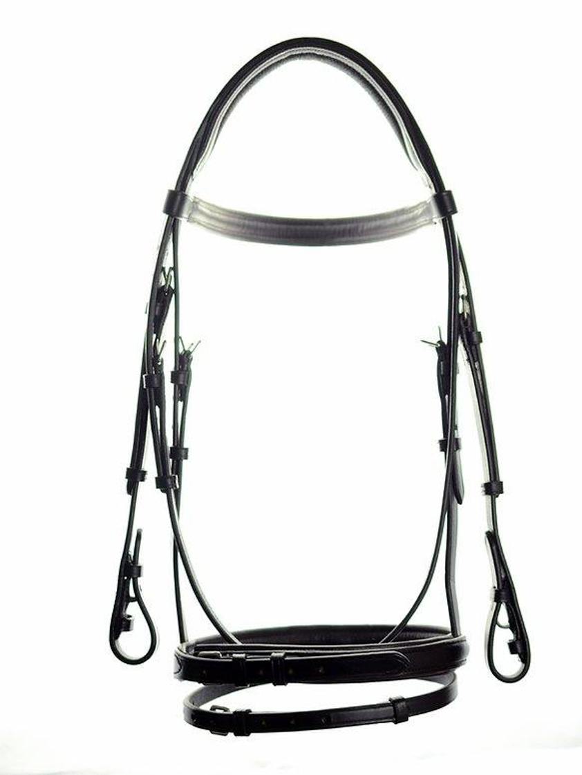 Black Ascot Comfort Flash Bridle