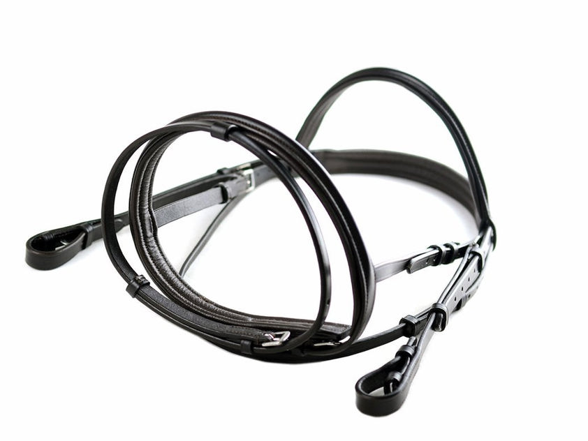 Black Ascot Comfort Flash Bridle