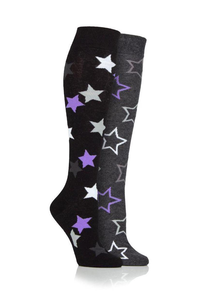 Black/Charcoal Stormbloc Star Ladies Twin Pack Socks