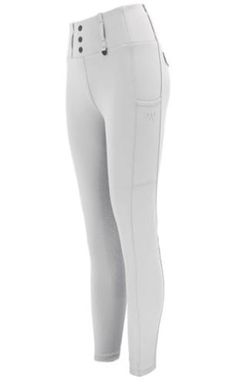 White Woof Wear Elite Competition Riding Tights