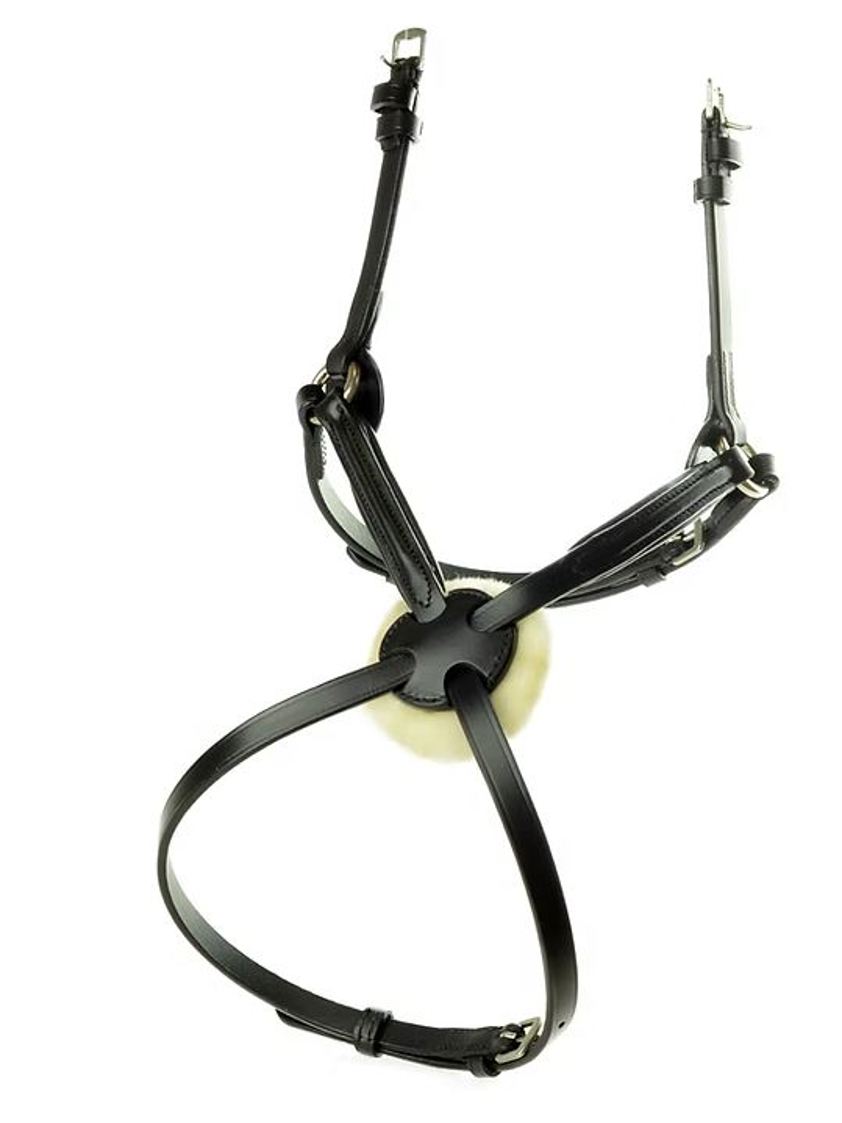 Black Ascot Comfort Grackle Noseband