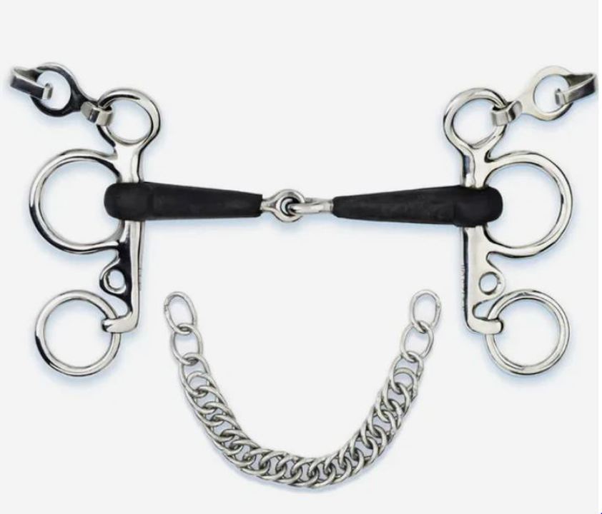 Stubben Rubber Covered Single Jointed Pelham