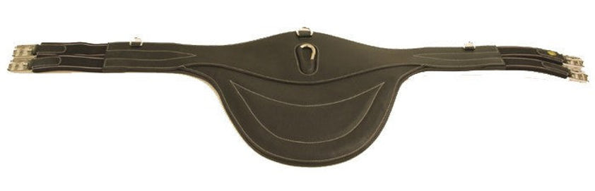 Black Softee Leather Padded Stud Guard