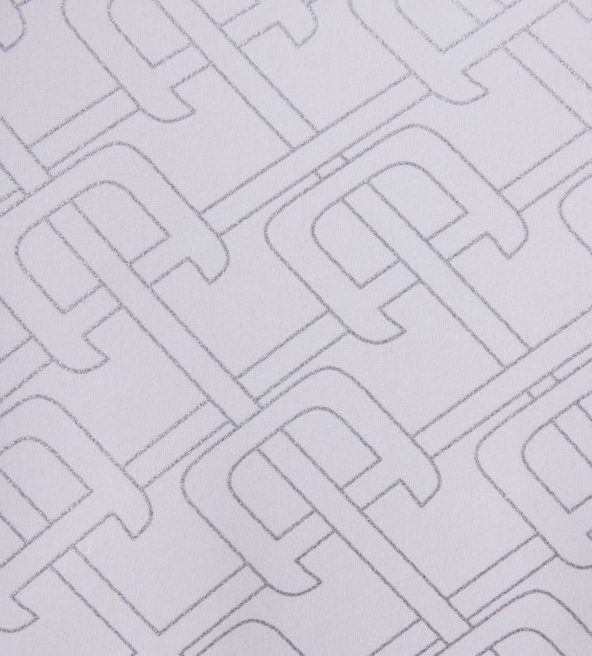 White/Silver Print AA Alcina Short Sleeve Show Shirt