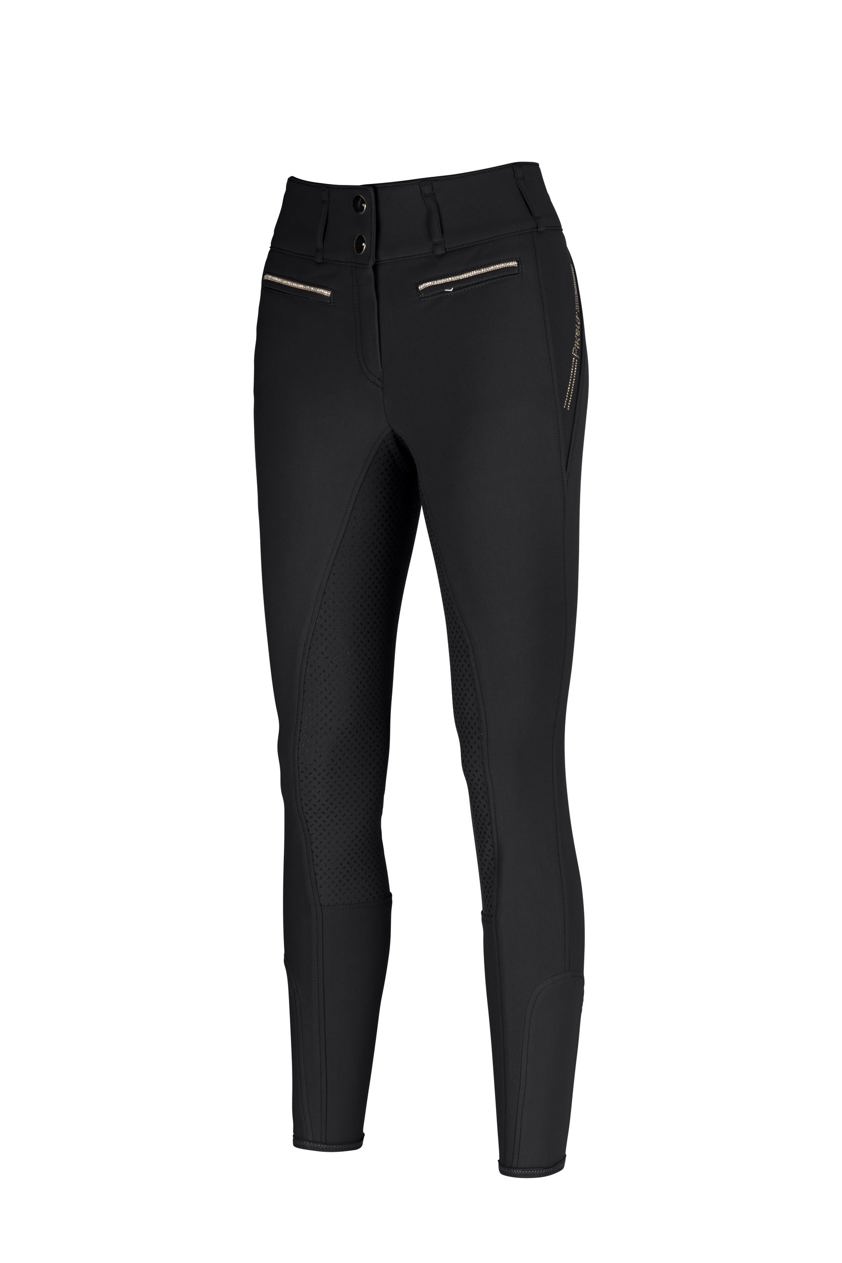 Black/Gold Pikeur Jonna Grip Full Seat Breeches