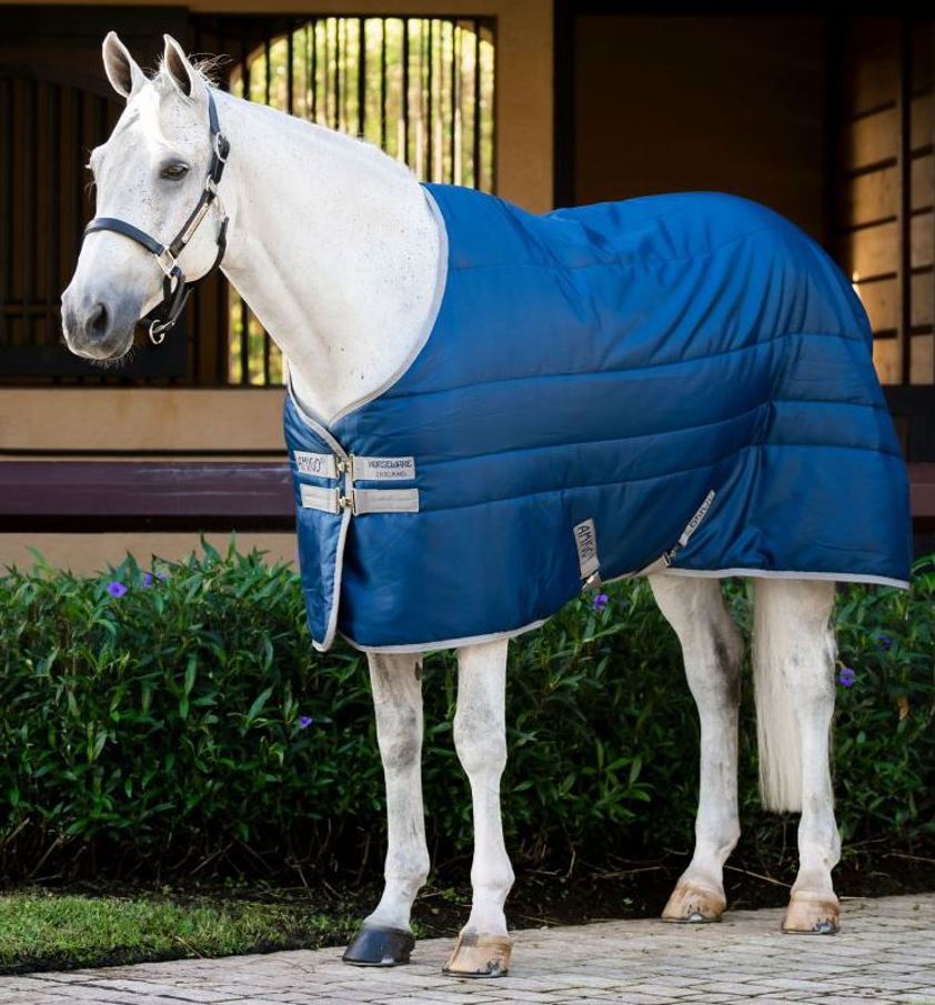 Navy/Titanium Grey Amigo Ripstop Insulator 100g Stable Rug