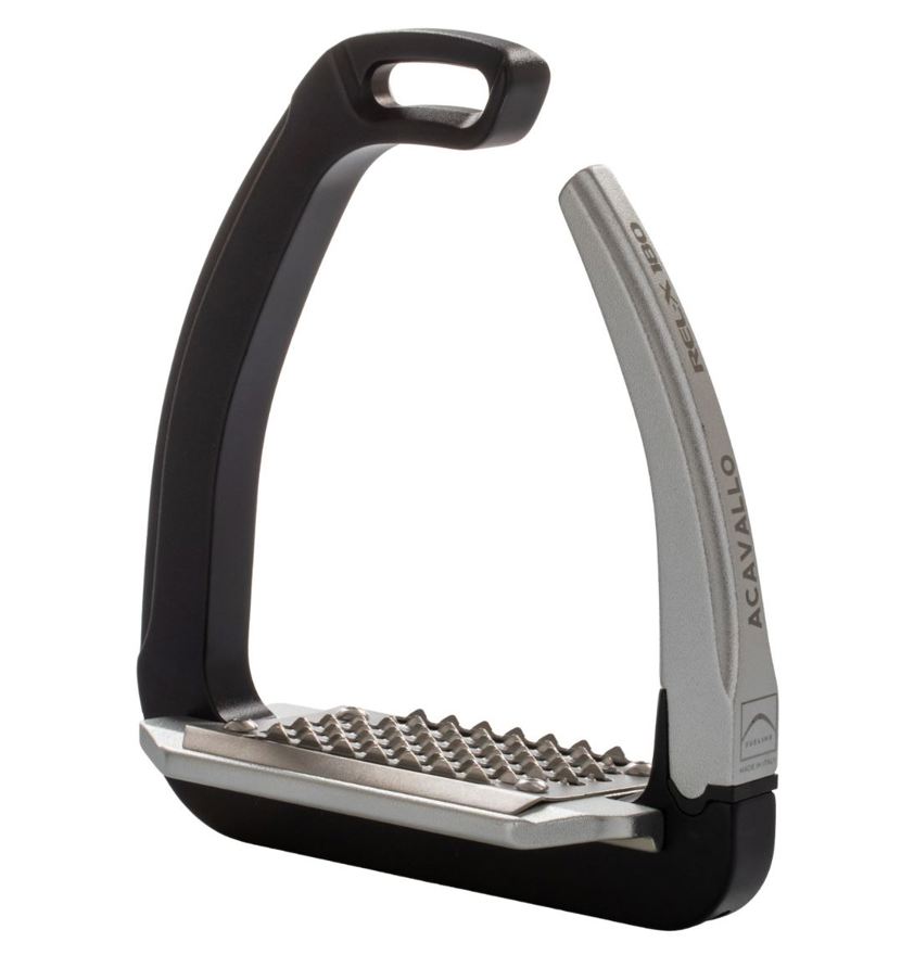 Black Acavallo Rel-X 180 Stirrups