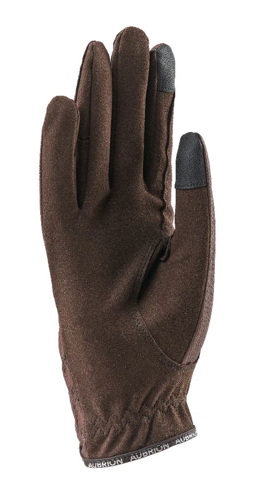 Brown Aubrion Aachen Riding Gloves