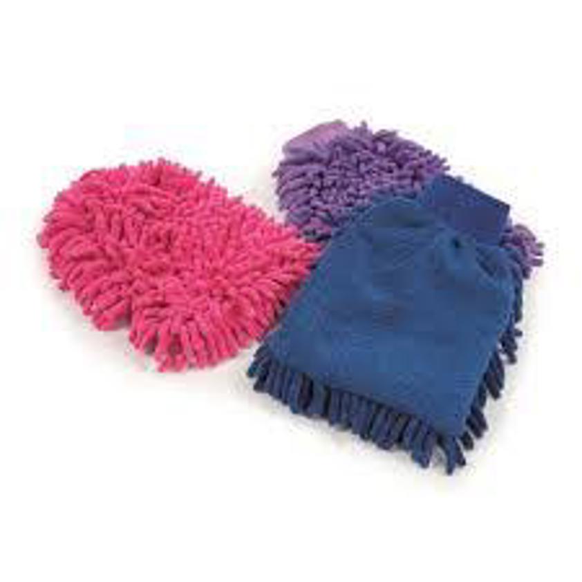 Purple Microfibre Grooming Mitt