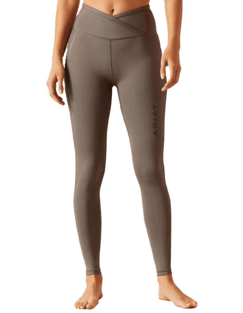 Plum Grey Ariat Breathe Eos Half Grip Tight