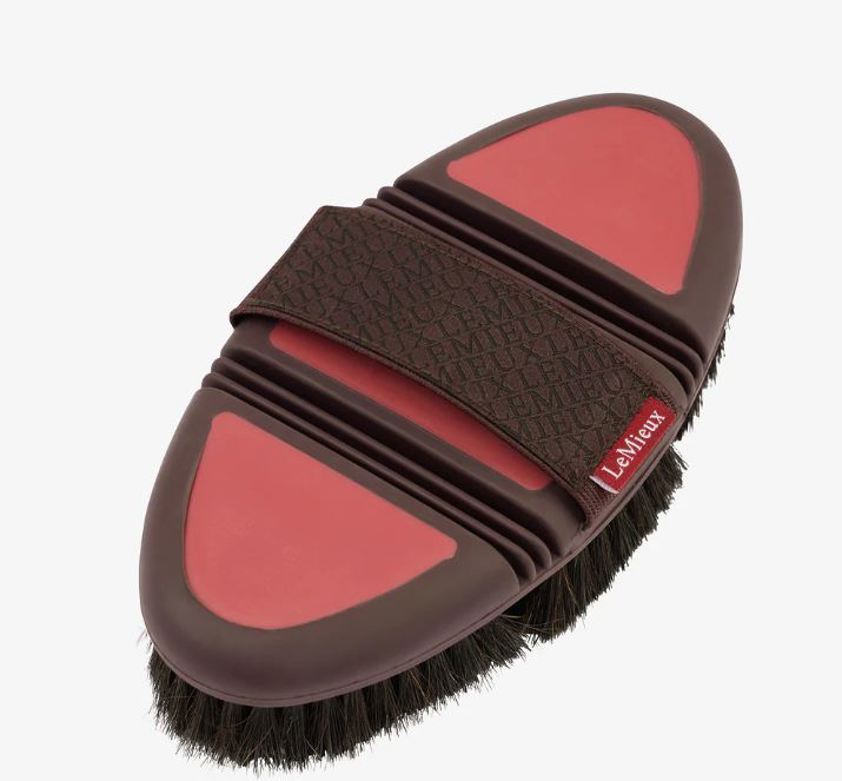Cranberry LeMieux Flexi Grooming Brushes