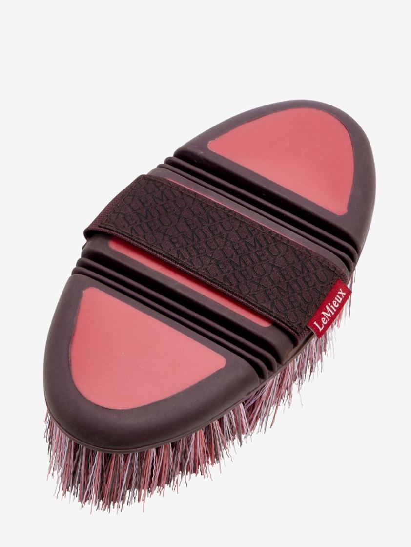 Cranberry LeMieux Flexi Grooming Brushes