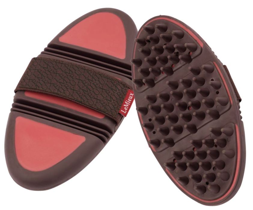 Cranberry LeMieux Flexi Grooming Brushes