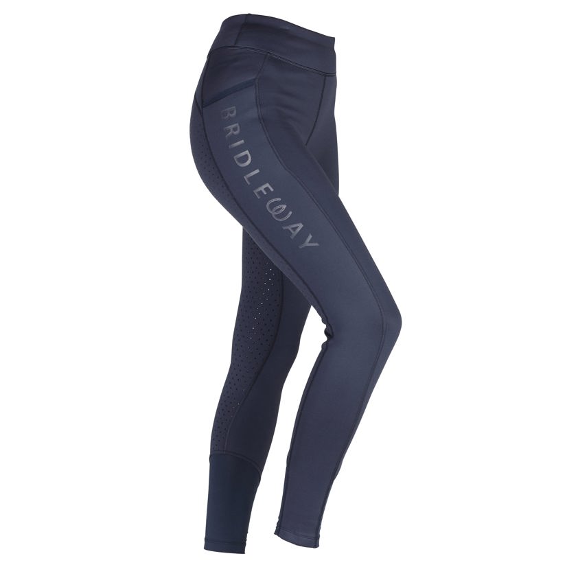 Navy Bridleway Aubrey Winter Riding Tights