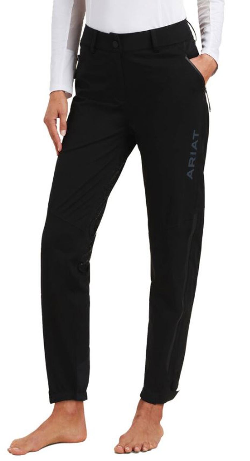 Black Ariat Venture H2O Shell Full Seat Trouser