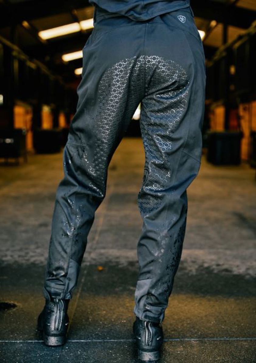 Black Ariat Venture H2O Shell Full Seat Trouser