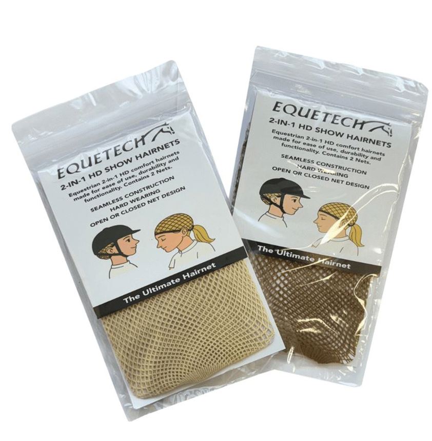 Brown Equetech 2-in1 HD Show Hairnet