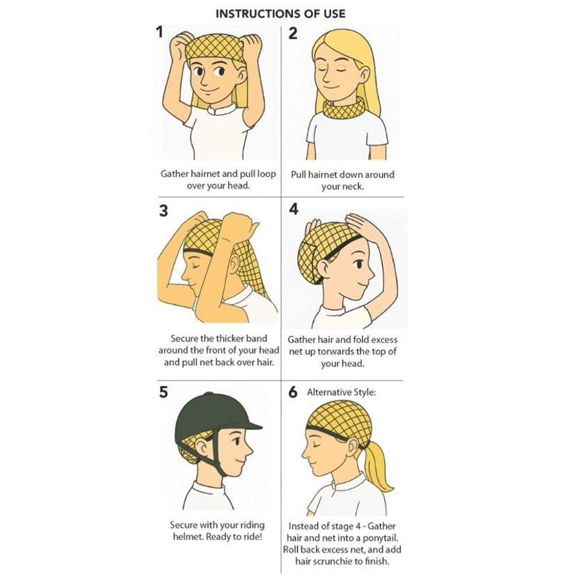Brown Equetech 2-in1 HD Show Hairnet