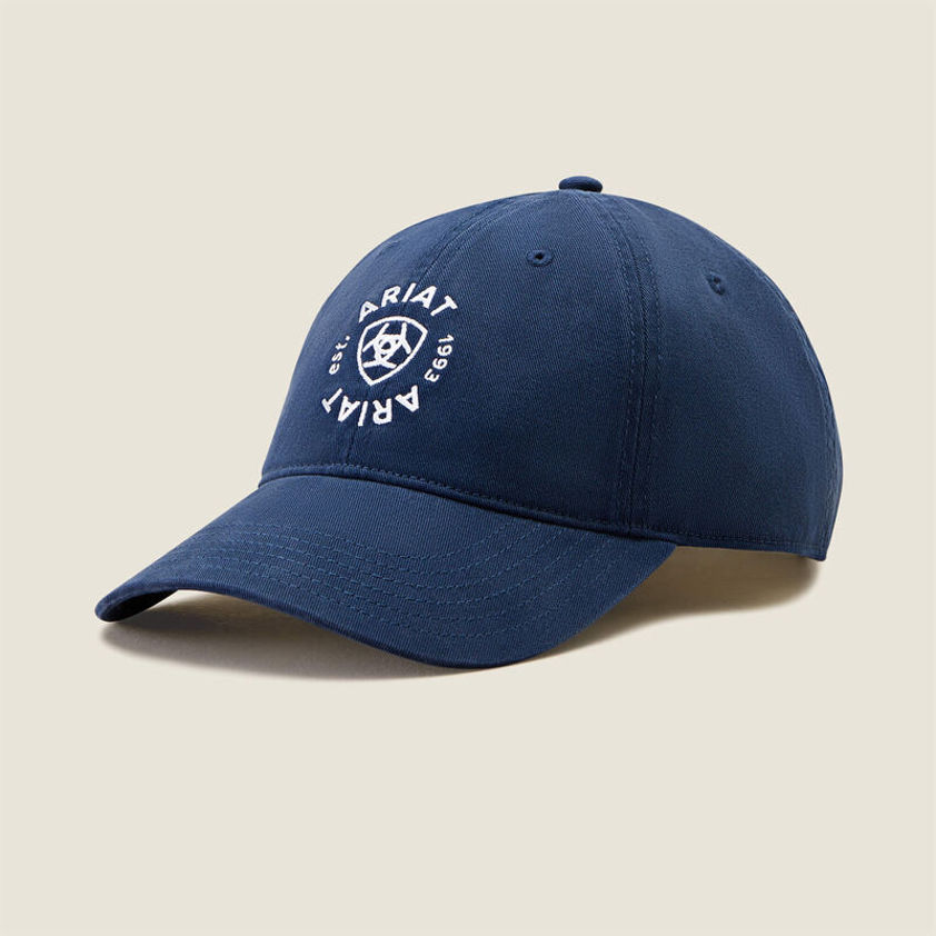 Navy Ariat Country Cap