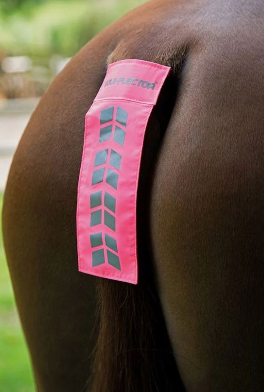 Pink Equi-Flector Tail Strap