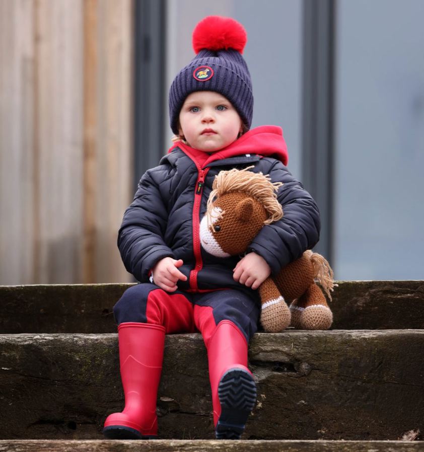 Navy Winnie & Me Padded Coat