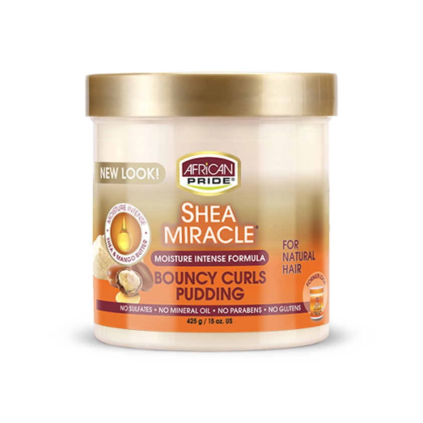 African Pride Shea Miracle  Bouncy Curls Pudding