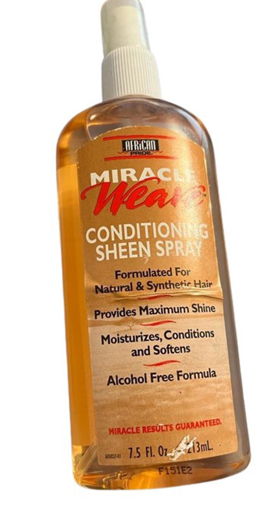 AFRICAN PRIDE MIRACLE WEAVE CONDITIONING SHEEN SPRAY/ 7.5FL.OZ