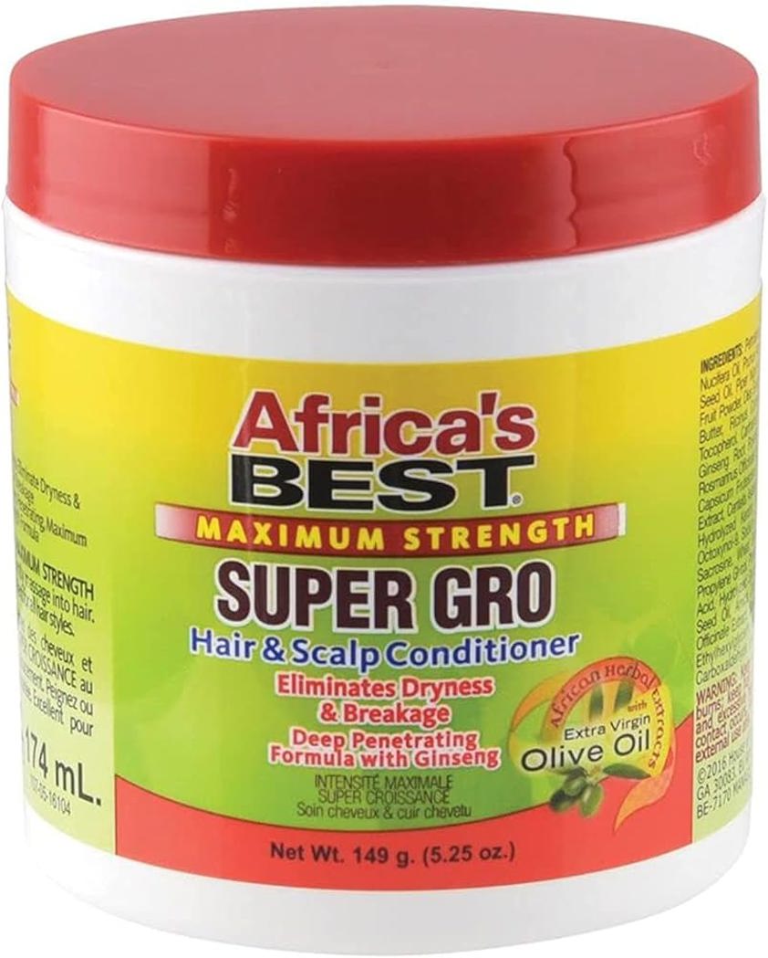 Africa's Best Maximum Strength  Super Gro Hair & Scalp Conditioner/149g