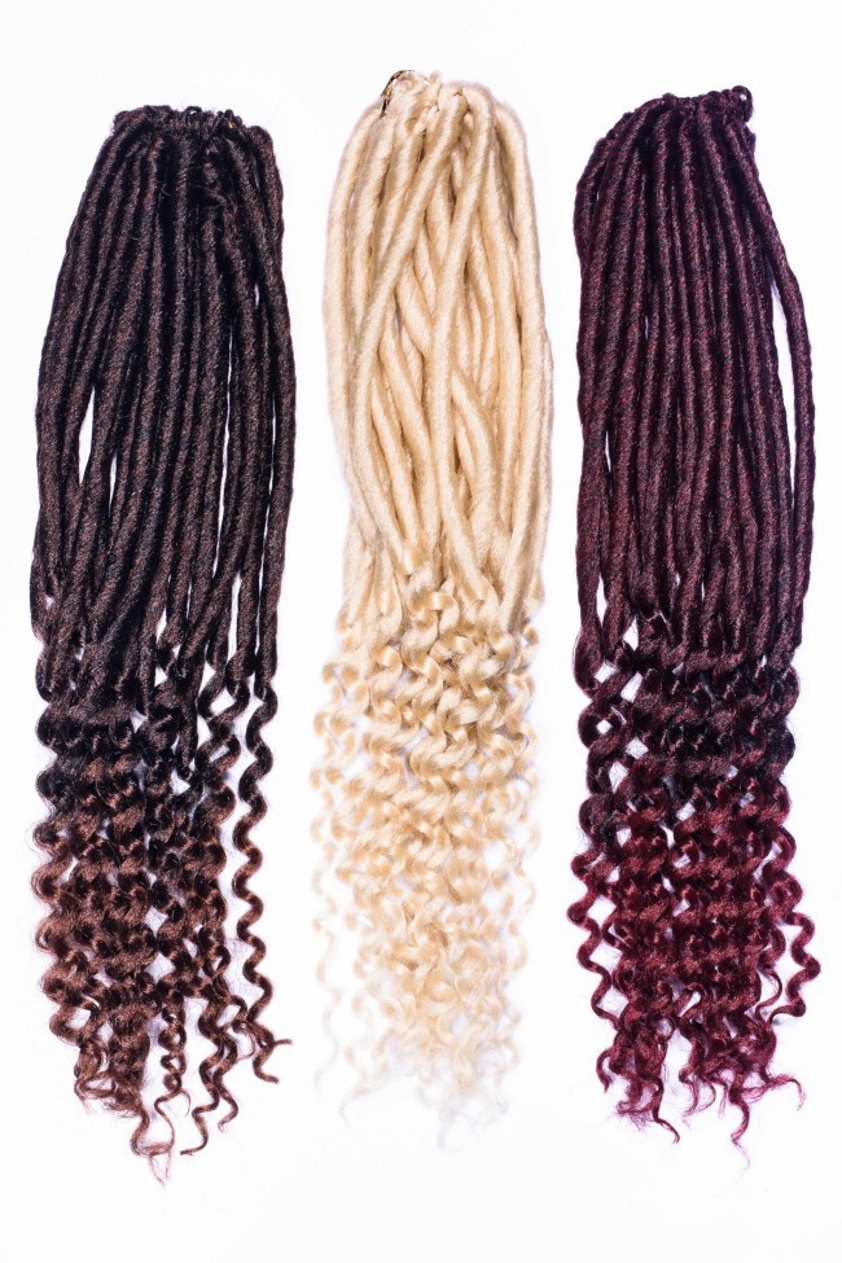 Minerva Locs - Crochet Braid, Curly 20" - 40pcs in a pack