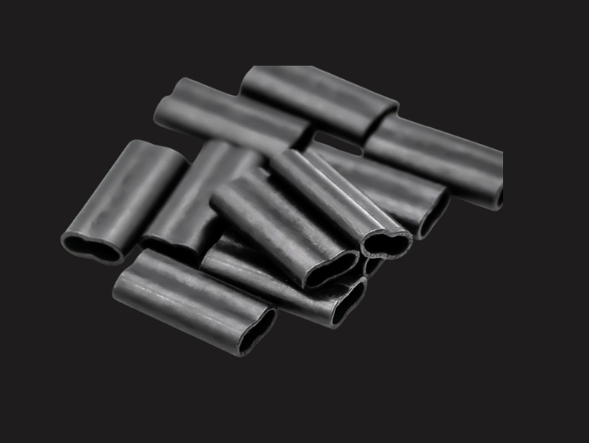 100 Crimp Eurokan Per Pesca - 8mm X 1.6mm Per Terminali Pike, Carpa, Mare - Ecologici