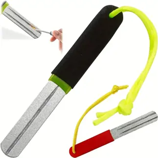 Dart Ninja 1pc Portable V-Groove Dart Sharpener Mixed Colour Handle