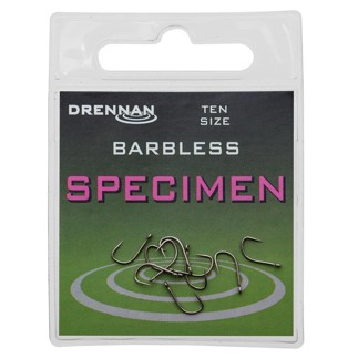 10 Drennan Specimen Barbless Hooks