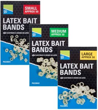 Large Preston Latex Bait Bands All Sizes