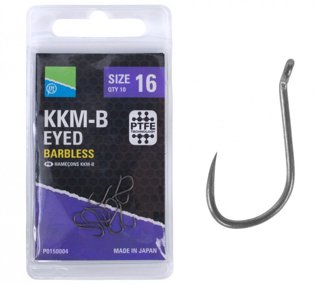 10 Preston KKM-B Eyed Barbless Hooks Range