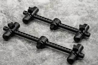 OMC One More Cast Elbowz Buzz Bars Black Aluminium 2 Rod Slim (6" & 5")