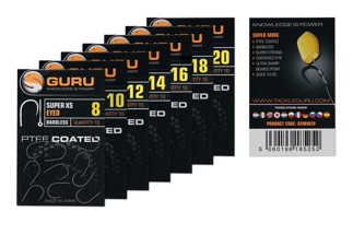 10 Guru Super XS Hook Eyed Barbless Range