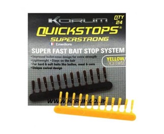 Korum Quickstops Yellow / Brown