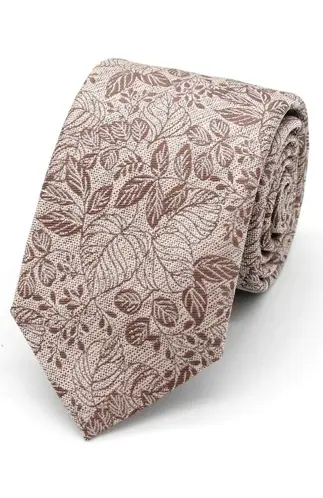 Bark Mix and Match Textured Floral Tie