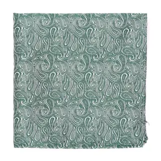 Bottle Green Mix and Match Wedding Paisley Hankie
