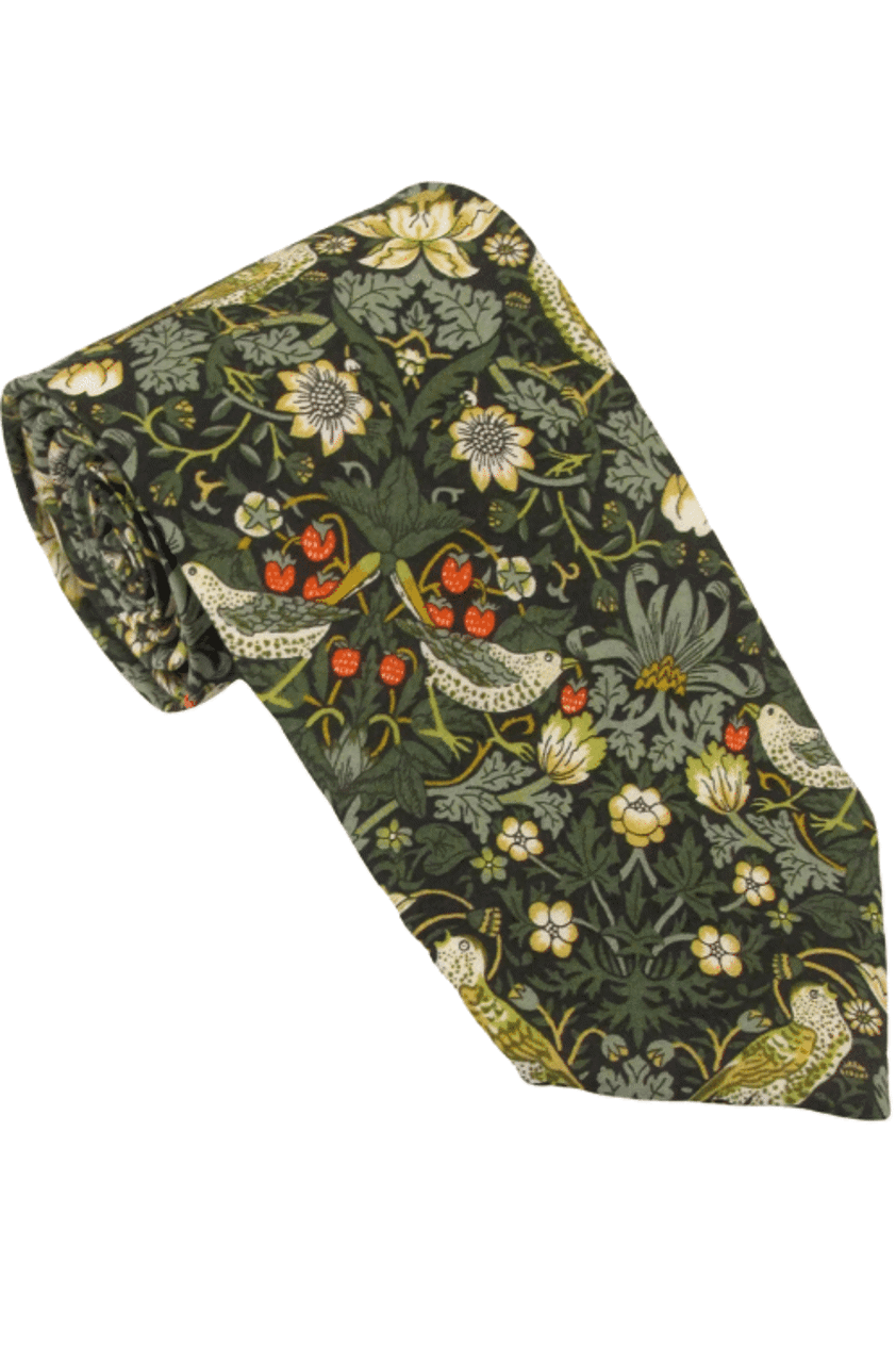 liberty strawberry thief tie