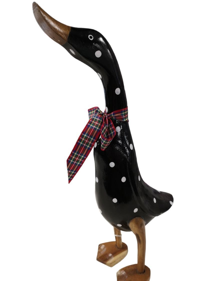 Spotty Black Wooden Spotty Duck